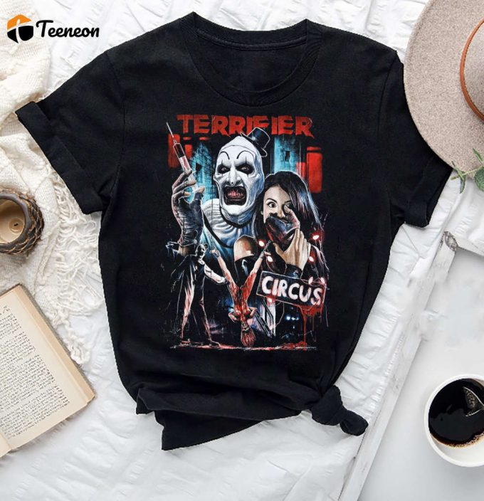 Terrifier Art The Clown T-Shirt - Vintage Horror Movie Shirt &Amp;Amp; Fan Gift 1