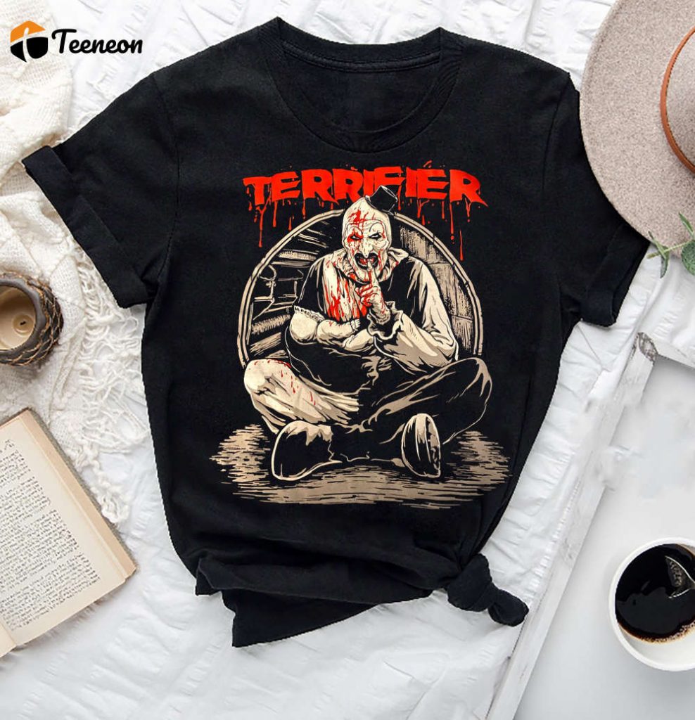 Terrifier Hush Little Baby T-Shirt: Art The Clown Vintage Shirt For Fans 2