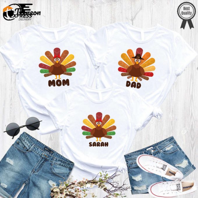 Thanksgiving Family Shirt: Turkey Group Shirts For Mom &Amp;Amp; Squad - Matching Thanksgiving Attire 1