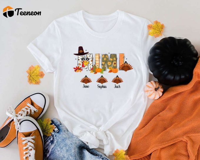 Thanksgiving Nana Grandma Mimi Mom Shirts - Custom Pumpkin Patch Designs 1