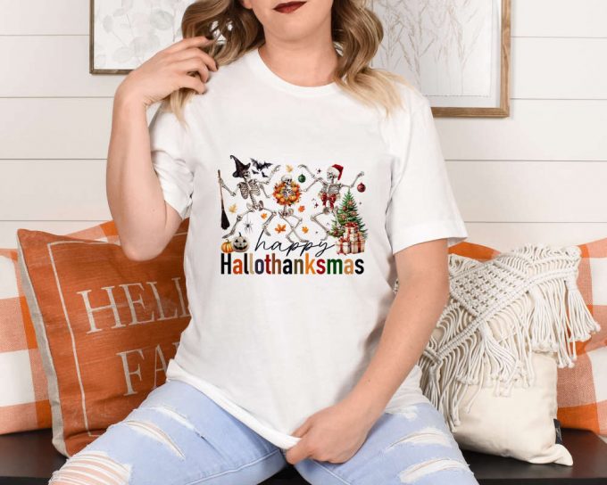 Express Gratitude With Thanksgiving T-Shirt: Funny Skeleton Tee Thankful Vibes Hallo Thanksmas Shirt Happy Thanksgiving Fall &Amp; Grateful Shirt! 2