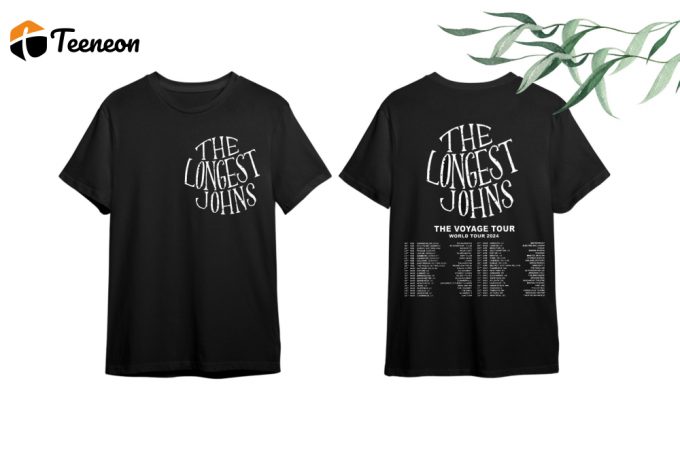 The Longest Johns 2024 World Tour Shirt - Grab Your Exclusive Fan Shirt Now! 1