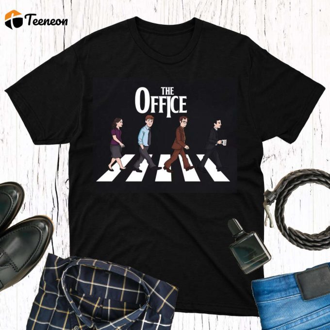 The Office Road Unisex Vintage Shirt: Tv Show Series Abbey Road Shirt 1