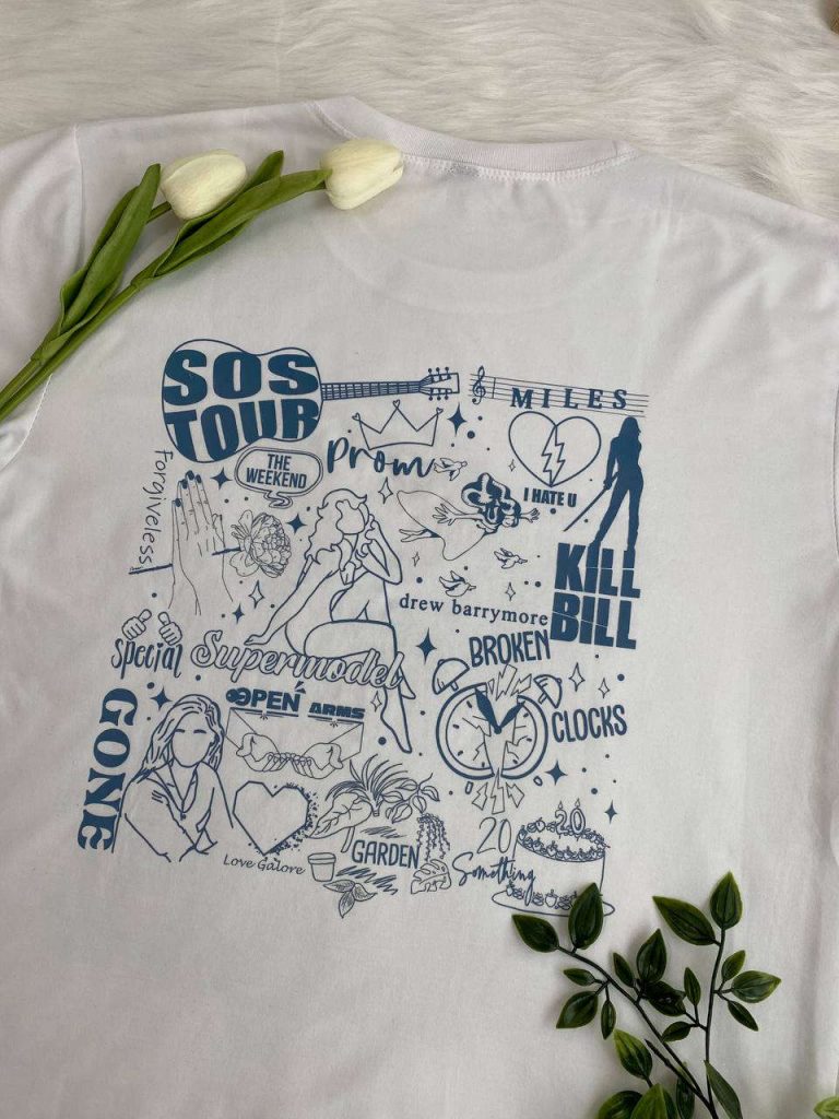 Get The Stylish Sos Tour Sza Song Lovers Shirt – Perfect For Music Enthusiasts! 5