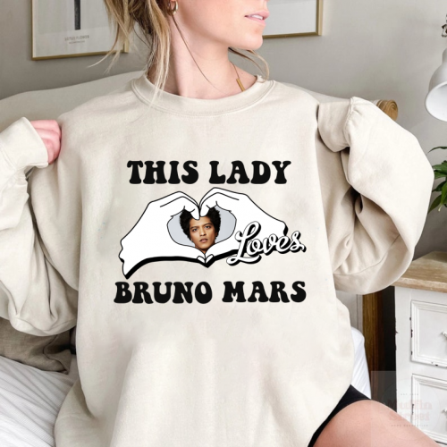 Express Your Love for Bruno Mars with this Stylish Shirt – Perfect for Fans!