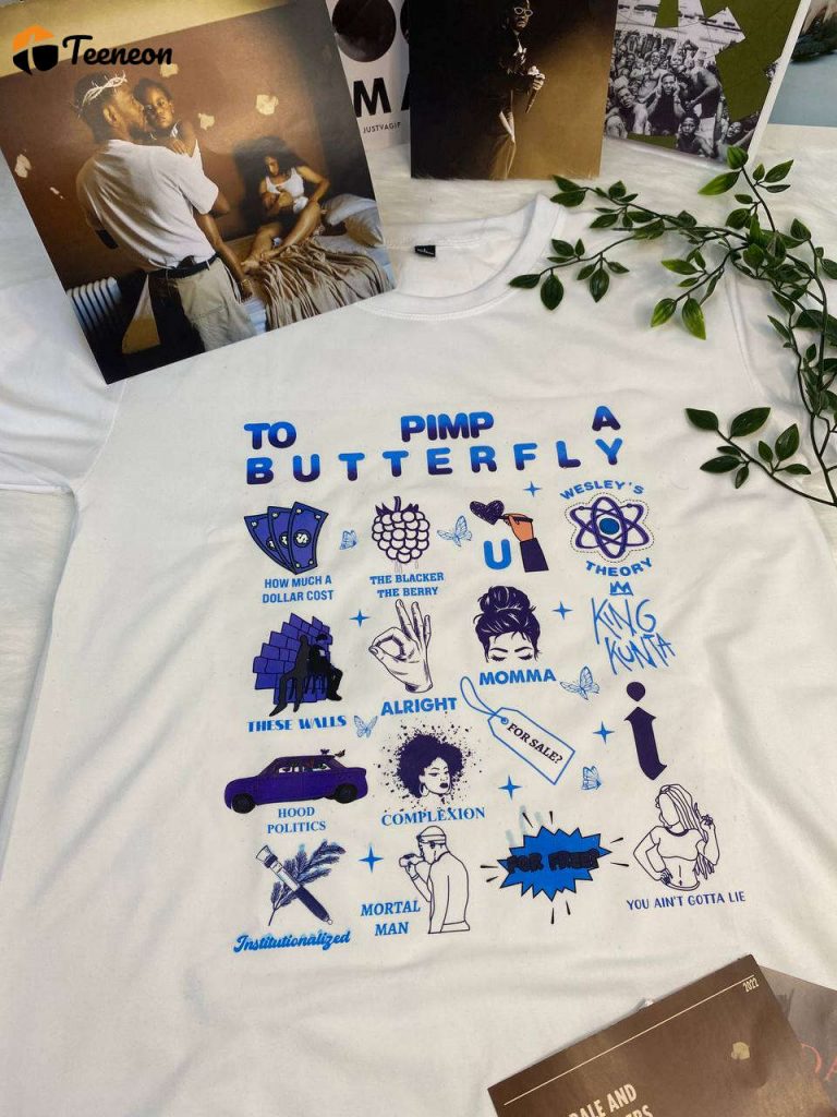 Official Kendrick Lamar Shirt: To Pimp A Butterfly Album Merchandise 4