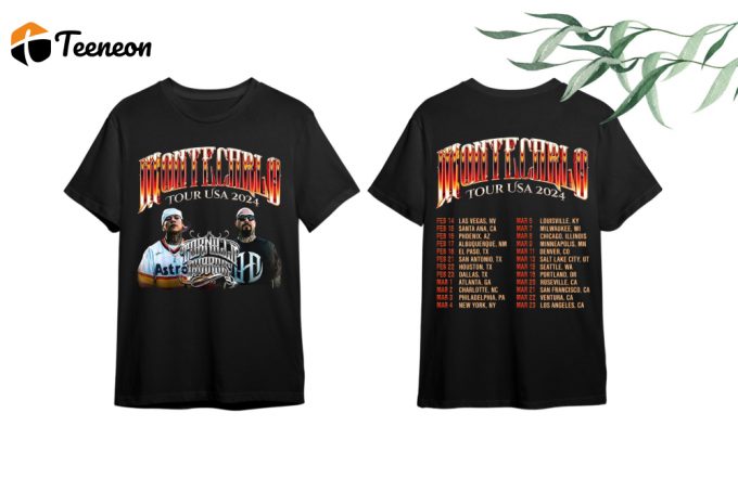 Tornillo Montecarlo Toura 2024 Shirt Rapper Concert Tee Fan Gift Shirt - Shop Tornillo Merchandise 1