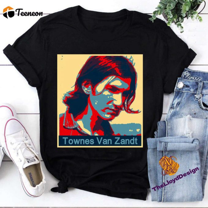 Townes Van Zandt T-Shirt: Pancho And Lefty Retro Vintage Unisex Tee - Perfect Gift For Fan 1