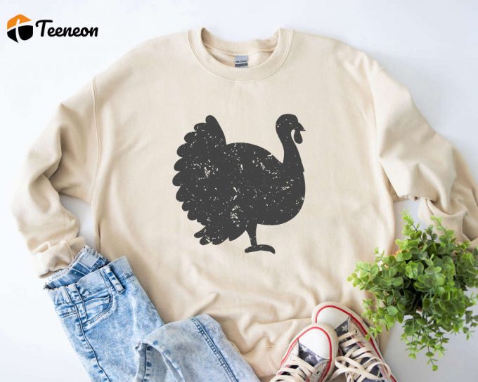 Turkey Shirt &Amp;Amp; Thanksgiving Sweatshirt: Fall Hoodie For Turkey Day &Amp;Amp; Autumn Thanksgiving Dinner &Amp;Amp; Teacher Shirt 1