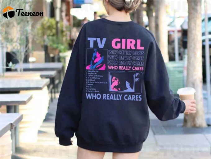 Vintage Tv Girls Hoodie: French Exit Fan Gift Who Really Cares Tour Sweatshirt 1