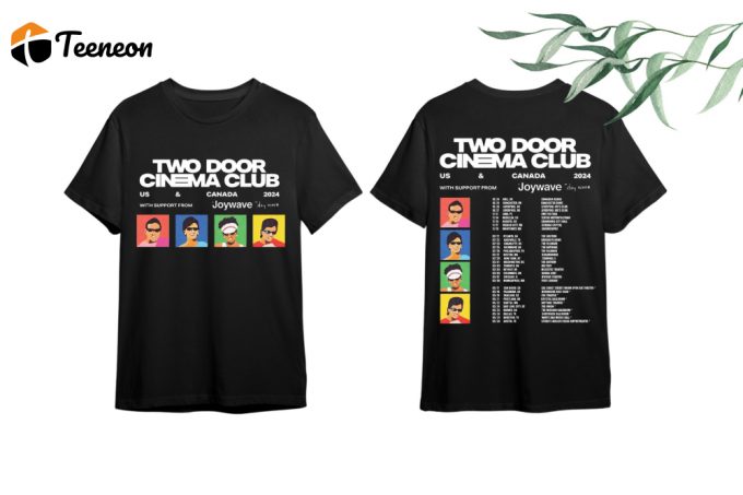 Get Ready For Two Door Cinema Club 2023-2024 Tour - Official Band Fan And Concert Shirts Available Now! 1