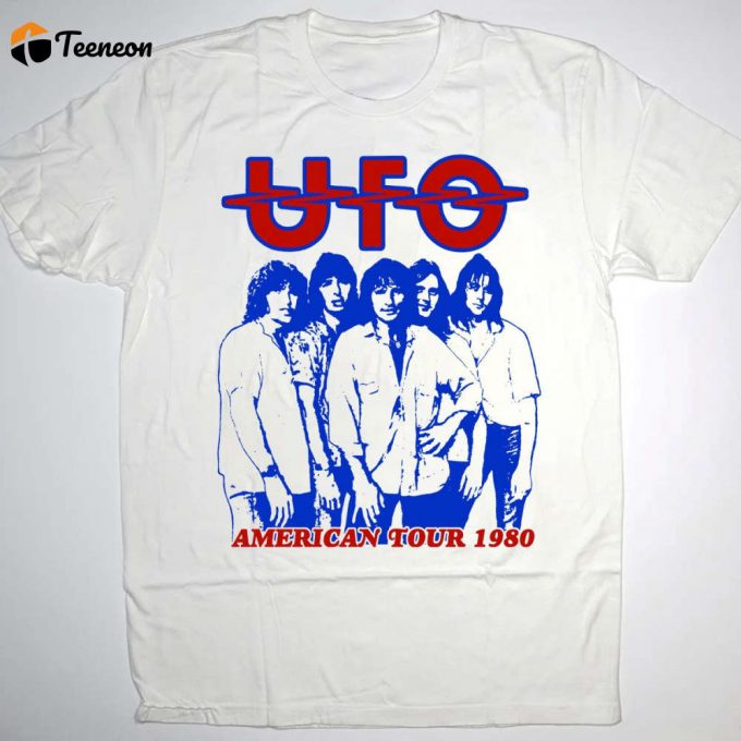 Ufo No Place To Run American Tour 1980 T-Shirt: Authentic 80S Music Concert Shirt 1