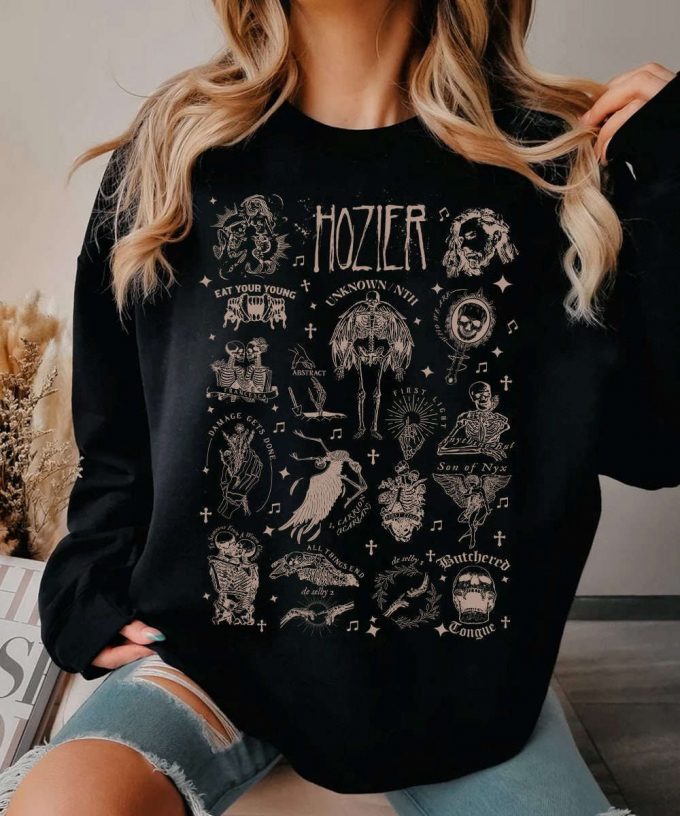 Hozier Tour 2024 T-Shirt: Unreal Unearth &Amp; Concert Sweatshirt 2