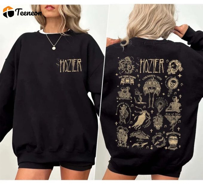 Unreal Unearth &Amp;Amp; Hozier Tour Sweatshirts: Vintage Unisex T-Shirt Hoodie 1