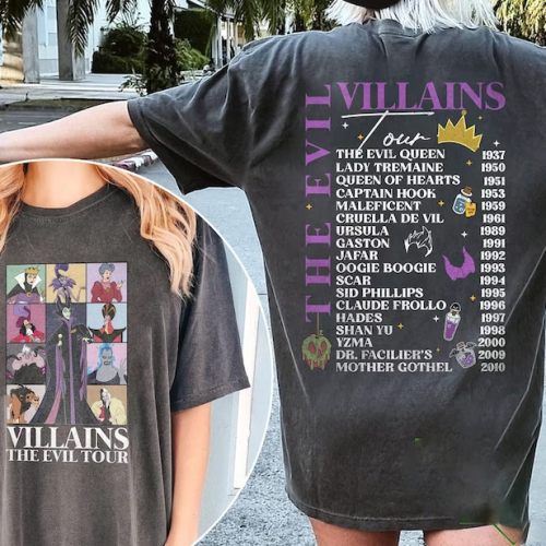 Experience the Ultimate Villains The Evil Tour Shirt: Unleash Your Dark Side!