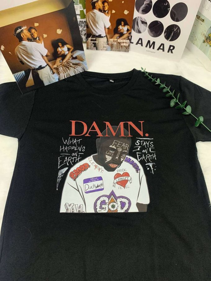 Vintage Damn Album Kendrick Lamar Shirt: Stylish &Amp; Authentic Merchandise 2