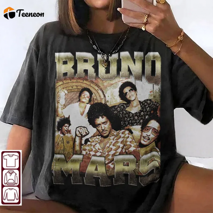 Retro 90S Bruno Mars T-Shirt: Vintage Graphic Style For Ultimate Throwback Vibes 1