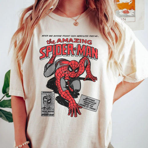 Retro Marvel Spider Man Shirt: Vintage 90s Amazing Spider Man Tee for Fans