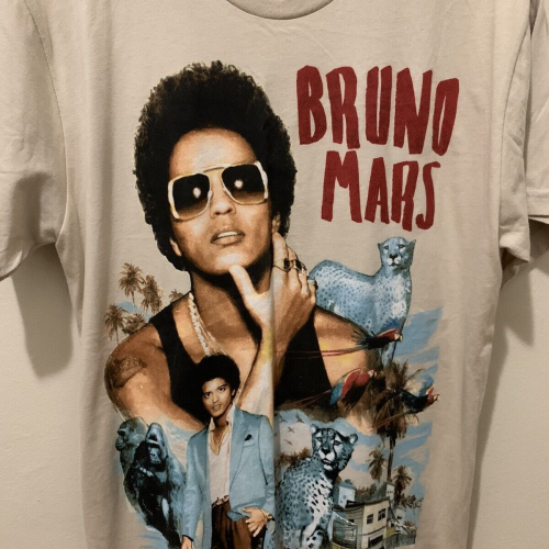 Shop the Stylish Vintage Bruno Mars 90s Style Shirt – Perfect Retro Fashion for Music Lovers!