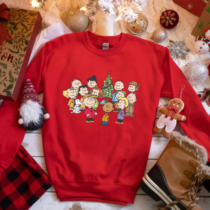 Classic Vintage Christmas Snoopy &Amp; Friends Sweatshirt – Festive Holiday Design 2