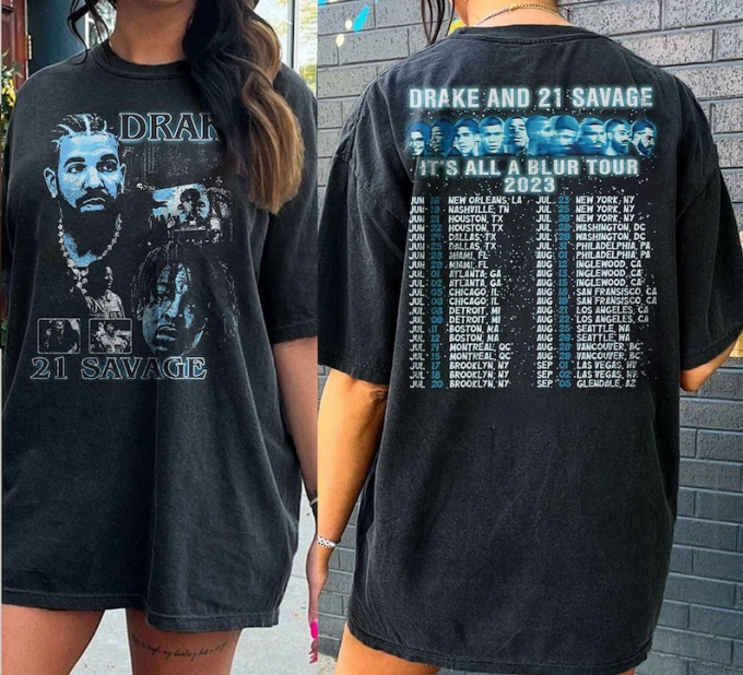 Vintage Drake 21 Savage Tour Rescheduled Shirt: Iconic Collectible For True Fans! 2