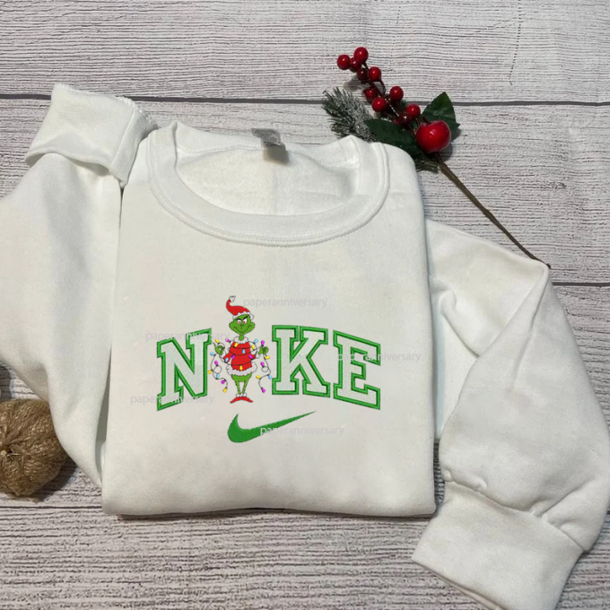 Vintage Grinch Christmas Embroidered Sweatshirt: Perfect Men S &Amp; Women S Gift, Gift For Men Women 2