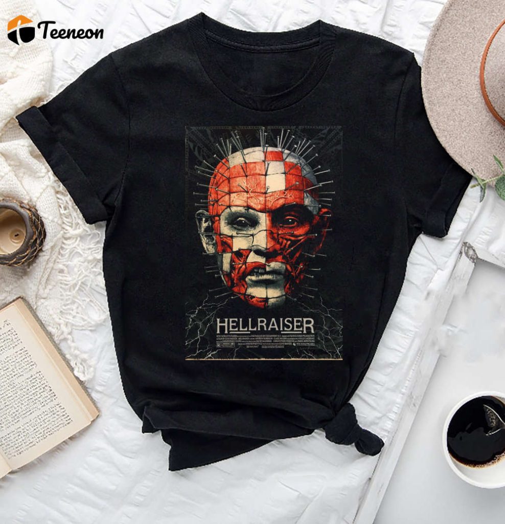 Vintage Hellraiser Pinhead T-Shirt: Must-Have Fan Gift Graphic Tee 2