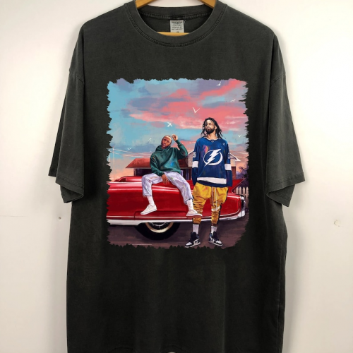 Exclusive Vintage J Cole & Kendrick Lamar Shirt: Iconic Hip-hop Collaboration Merchandise