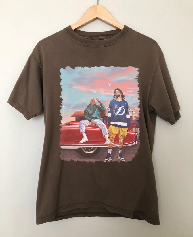 Exclusive Vintage J Cole &Amp; Kendrick Lamar Shirt: Iconic Hip-Hop Collaboration Merchandise 3