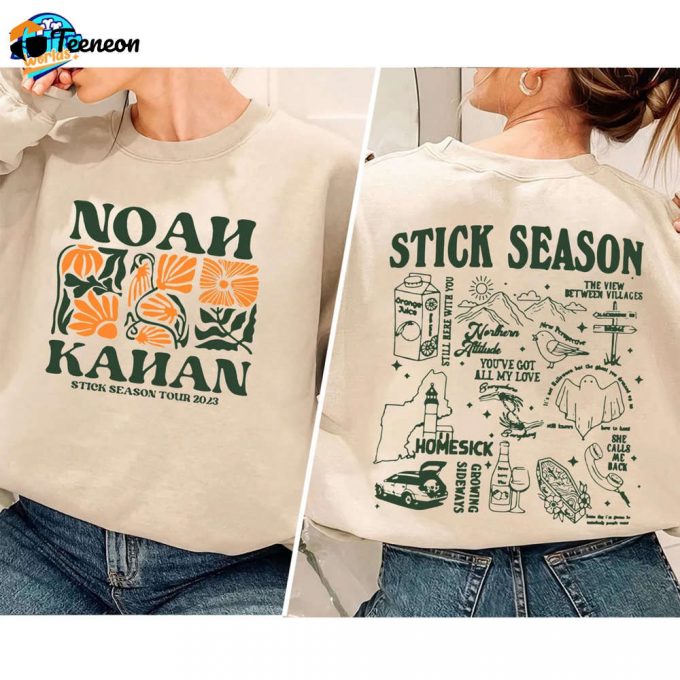 Vintage Stick Season 2023 Sweatshirt - Noah Kahan Tour Tee &Amp;Amp; Country Music T-Shirt 1