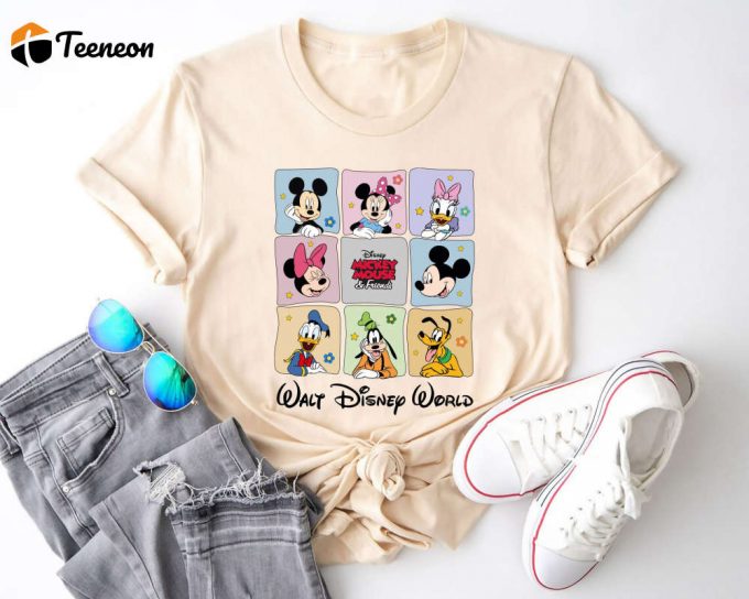 Get Ready For A Magical Adventure With Our Disney World Shirt - Featuring Mickey And Friends Disney Characters &Amp;Amp; Disneyland! 1