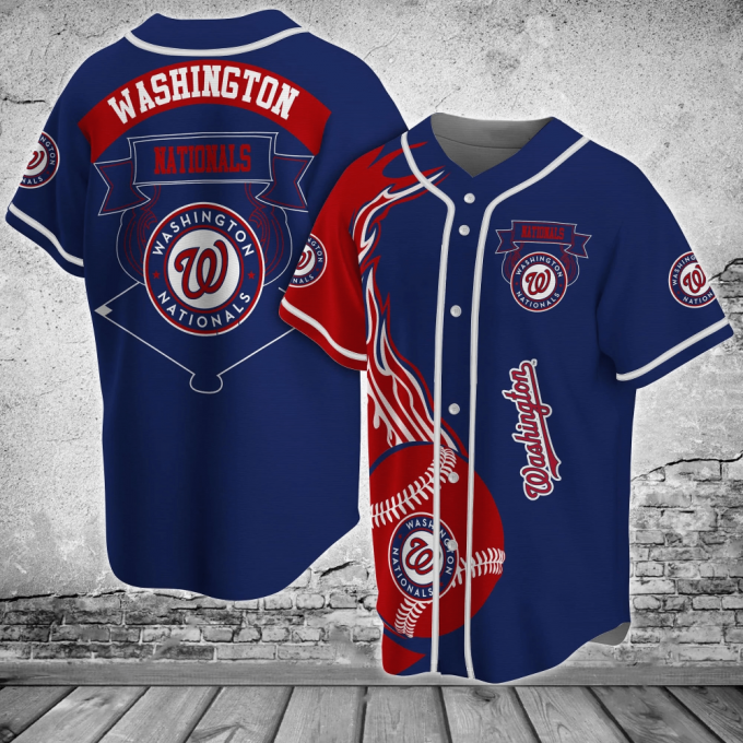 Washington Nationals Mlb Baseball Jersey Shirt – Classic Design 2