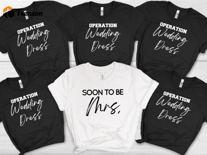 Stylish Wedding T-Shirt: Bridal Party Bachelorette Wife &Amp;Amp; Maid Of Honor - Team Wedding Engagement Shirt With Good Vibe Only 1