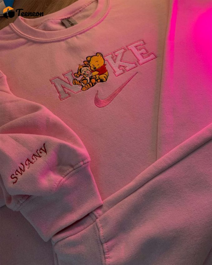 Winnie The P O Oh Embroidered Sweatshirt &Amp;Amp; Crewneck: Vintage Y2K Hoodie &Amp;Amp; Shirt 1