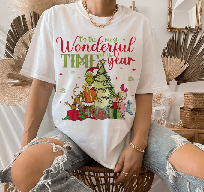 Get Festive With Our Wonderful Time Shirt - Trendy Christmas Apparel For A Stylish Holiday Season! 3