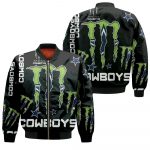 Monster Energy Logo For Lovers Dallas Cowboys Bomber Jacket