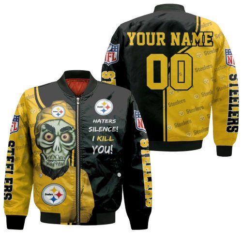 Pittburgh Steelers Haters Silence Personalized Bomber Jacket