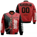 Michael Jordan 23 Chicago Bull Jump Shot Logo Bomber Jacket