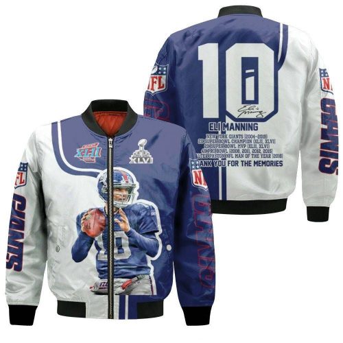 Eli Manning New York Giants Fan Bomber Jacket