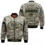 Kansas City Chiefs Camouflage Veteran Bomber Jacket