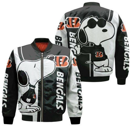 Cincinnati Bengals Snoopy Lover Bomber Jacket