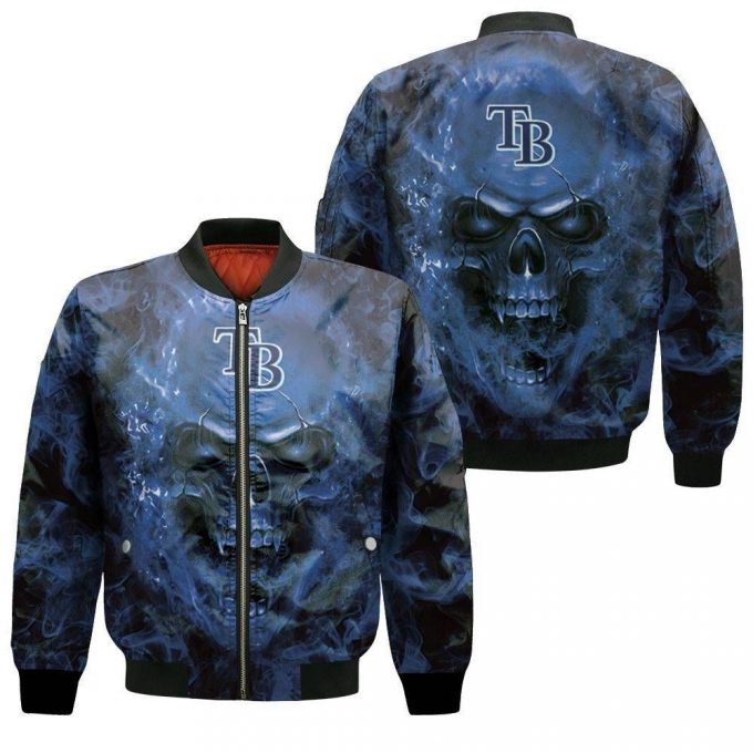 Tampa Bay Rays Fans Skull Bomber Jacket