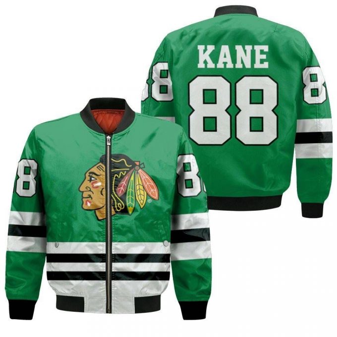 Chicago Blackhawks 88 Kane Inspired Bomber Jacket