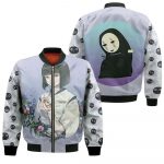 Beautiful Nigihayami Kohaku Nushi Flower Spirited Away Ghibli Studio Anime Fan 1 Bomber Jacket