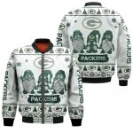 Christmas Gnomes Green Bay Packers Ugly Christmas Bomber Jacket