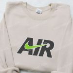 Air x Swoosh Embroidered Sweatshirt: Nike Inspired Shirt Perfect Family Gift