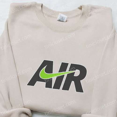 Air x Swoosh Embroidered Sweatshirt: Nike Inspired Shirt Perfect Family Gift