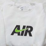 Air x Swoosh Embroidered Sweatshirt: Nike Inspired Shirt Perfect Family Gift