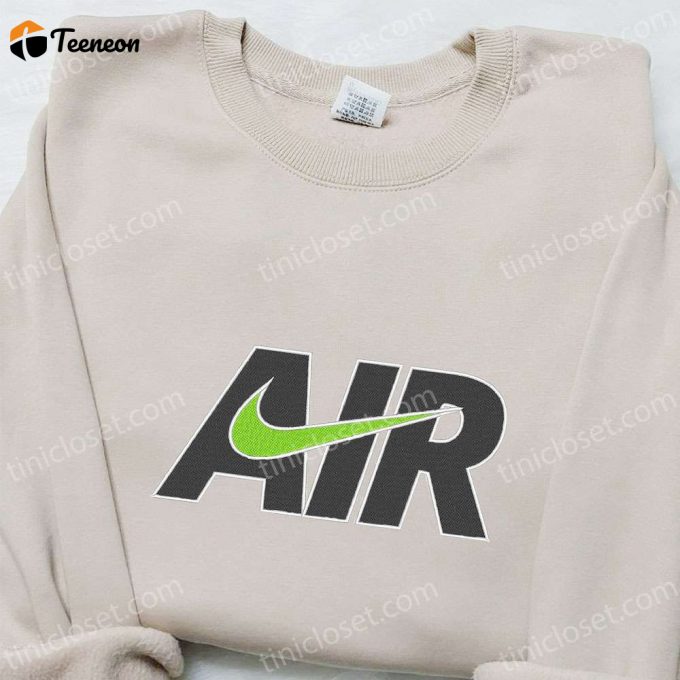 Air X Swoosh Embroidered Sweatshirt: Nike Inspired Shirt Perfect Family Gift