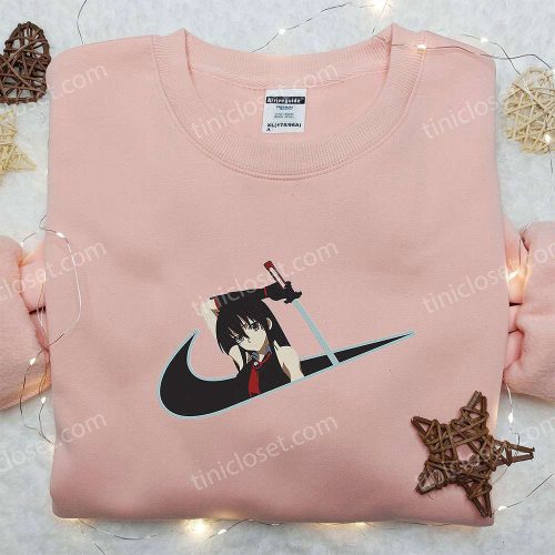 Stylish Akame x Nike Anime Embroidered Hoodie & Shirts: Akame ga Kill! & Nike Inspired D Gift for Men Women